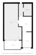 Zweiraumwohnung ca. 47m² Seeseite 1. OG im Haus Berolina 23747 Dahme - Grundriss-Skizze