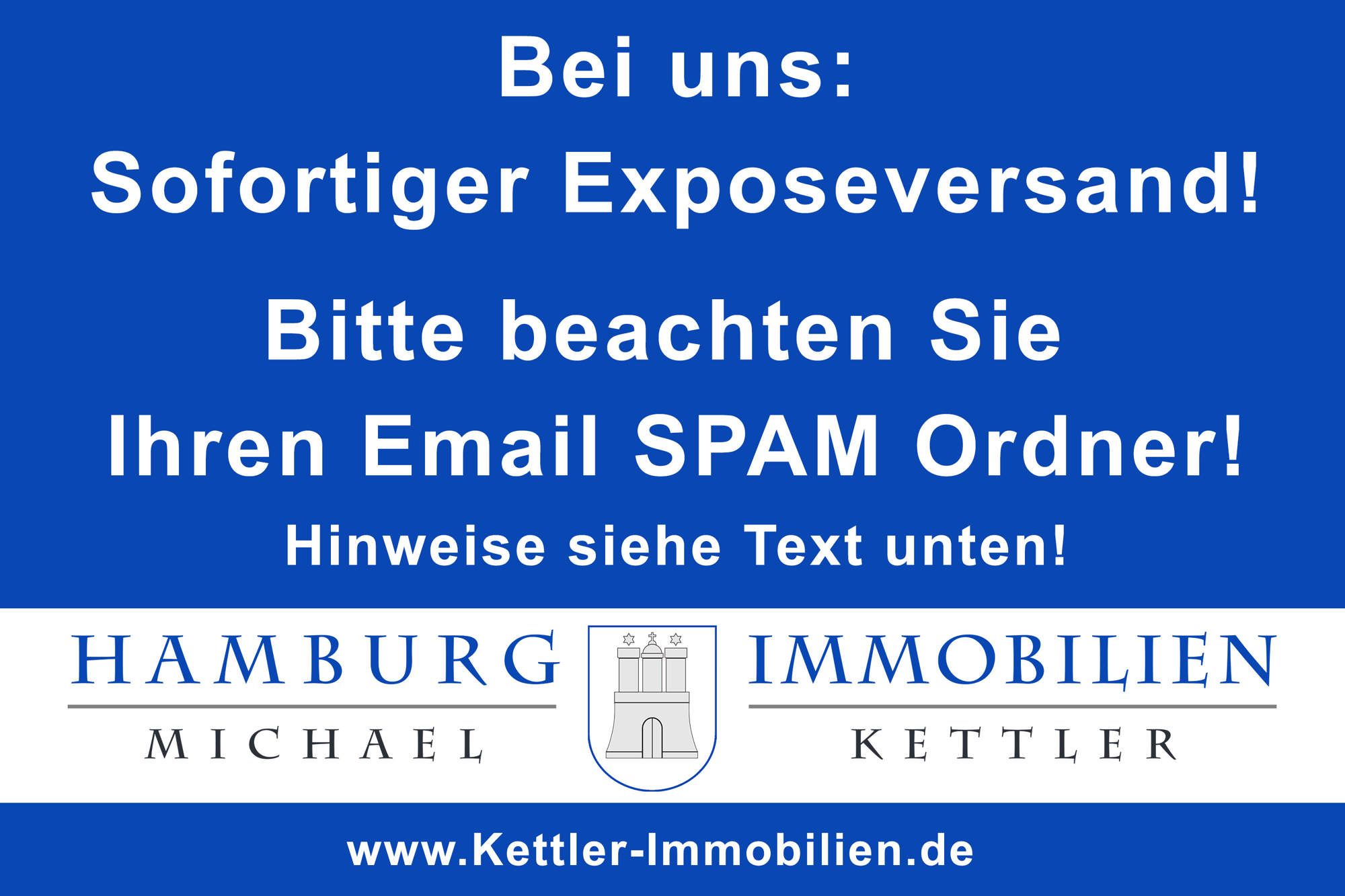 Sofortiger Exposeversand