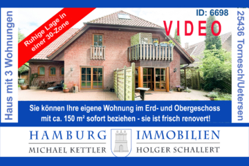 Haus mit 3 Wohnungen – BJ 1999 – 4-Zimmerwohnung – ca. 150 m² – ist sofort beziehbar, 25436 Tornesch, 25436 Uetersen/Tornesch, Mehrfamilienhaus