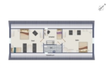 Grundriss-Skizze Spitzboden - Apartmenthaus mit 4 WE Kurparkzugang, schöner Garten, Garagen, Lage in 2. Reihe, 23743 Grömitz