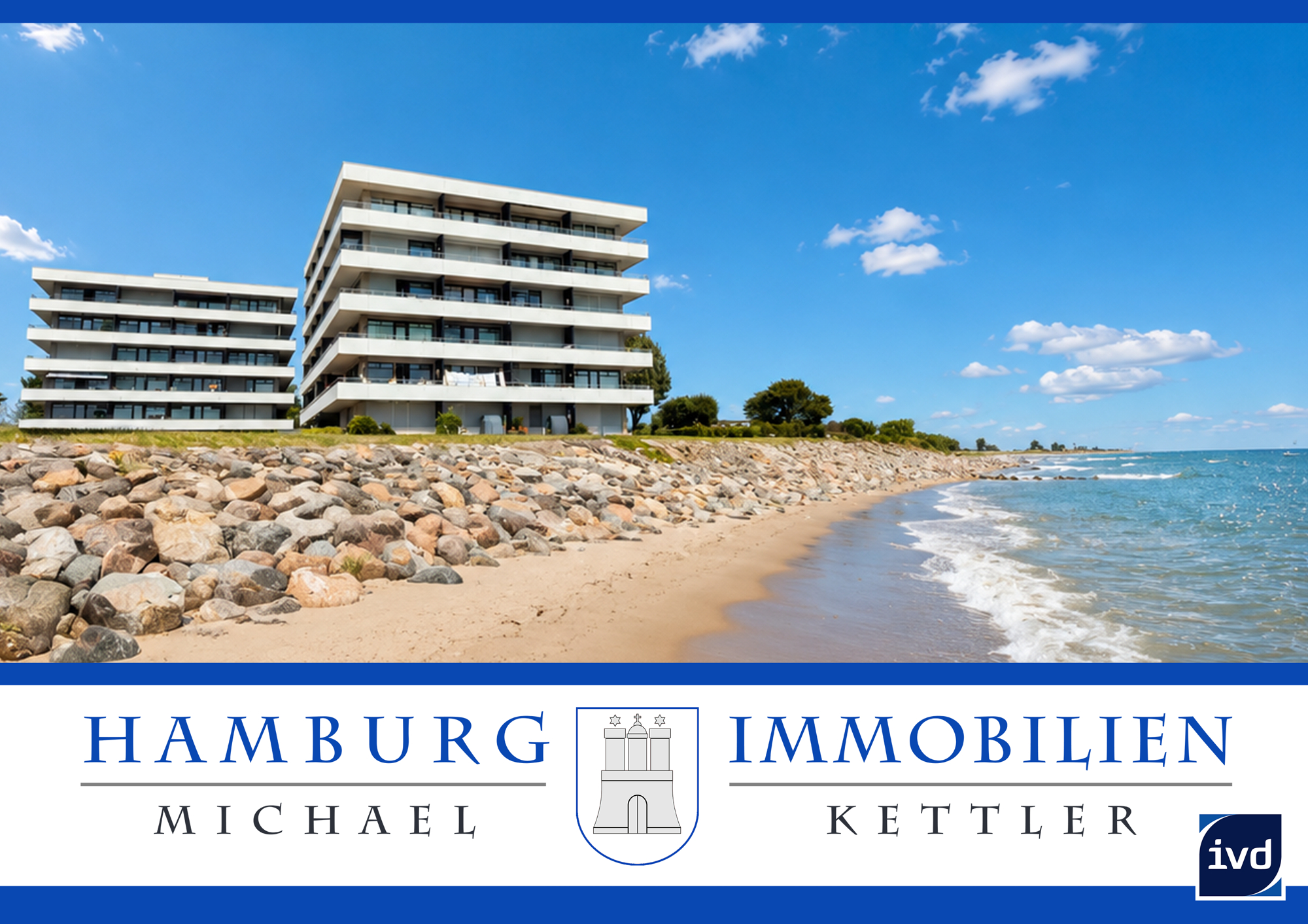 Ostsee zum Greifen nah. Wohnung mit großem Balkon und Stellplatz "Haus Hamburg " in Großenbrode
