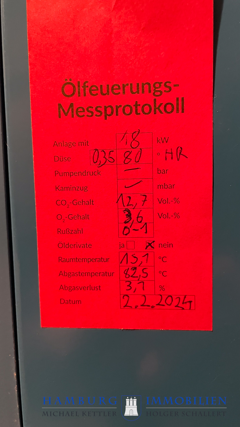 Letzte Wartung