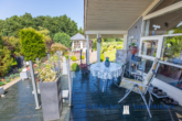 Terrasse hinten - Scandinavischer EBK Bungalow auf ca. 792m² Traum-Grundstück in 23747 Dahme