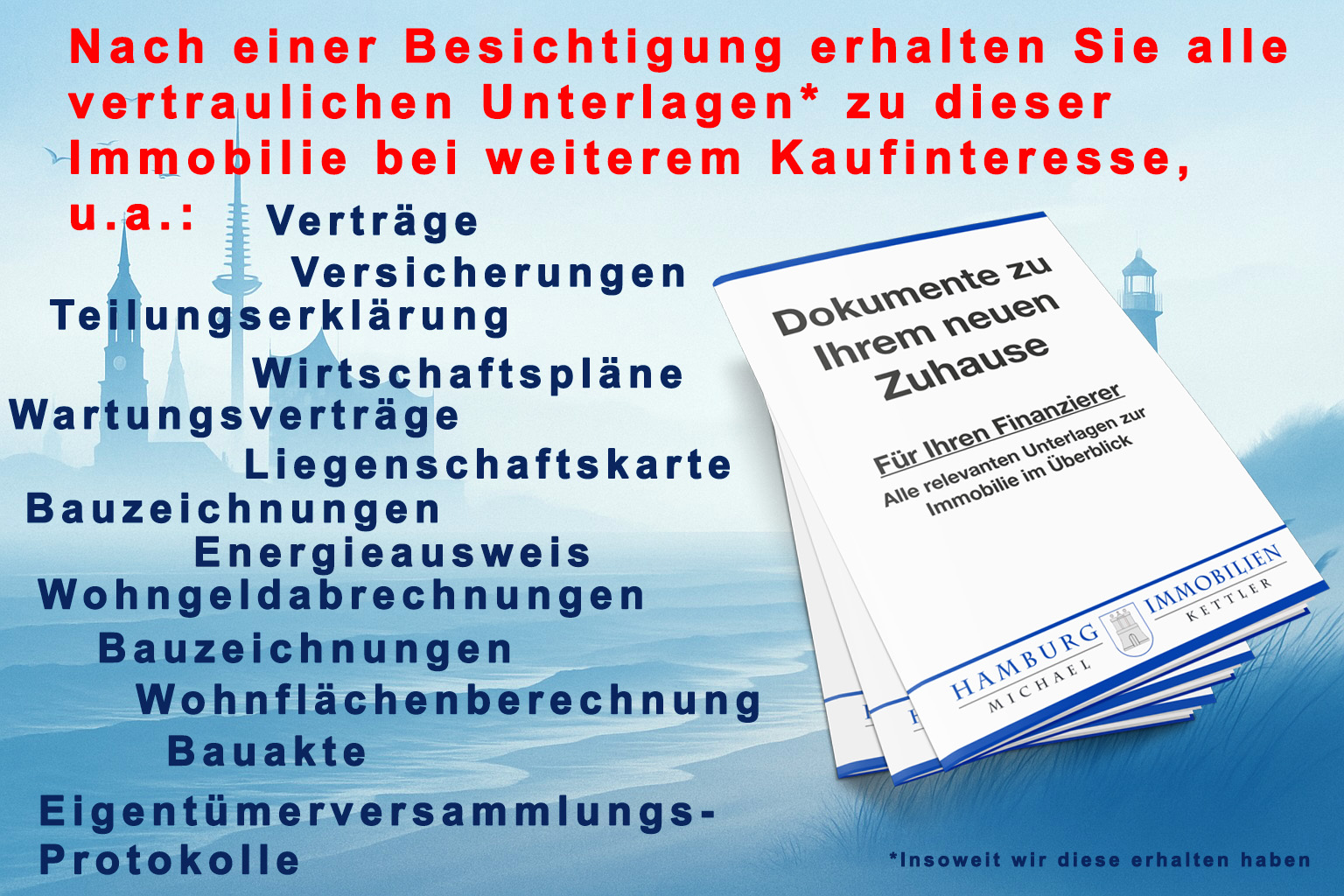 Unterlagen zur Immobilie