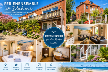 Ferienensemble in Dahme: 10 Einheiten auf 1.498 m² Eigenland – provisionsfrei in 23747 Dahme, 23747 Dahme, Ferienhaus