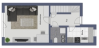 Erdgeschoss - Ostsee genießen: Strandnahes Mittelreihenhaus mit Terrasse, Garten und Stellplatz in 23747 Dahme