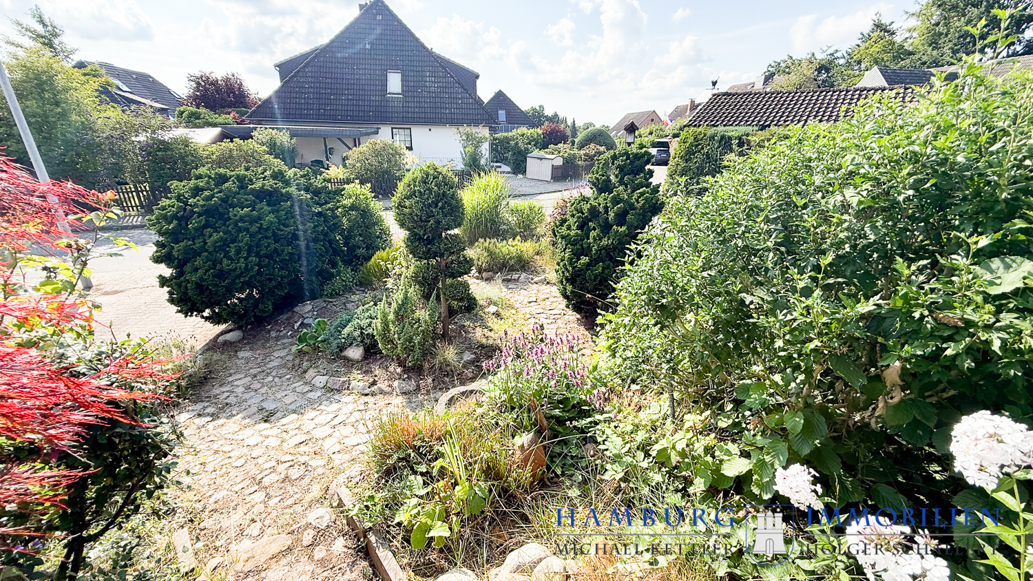 Blick von der Terrasse Haus 1
