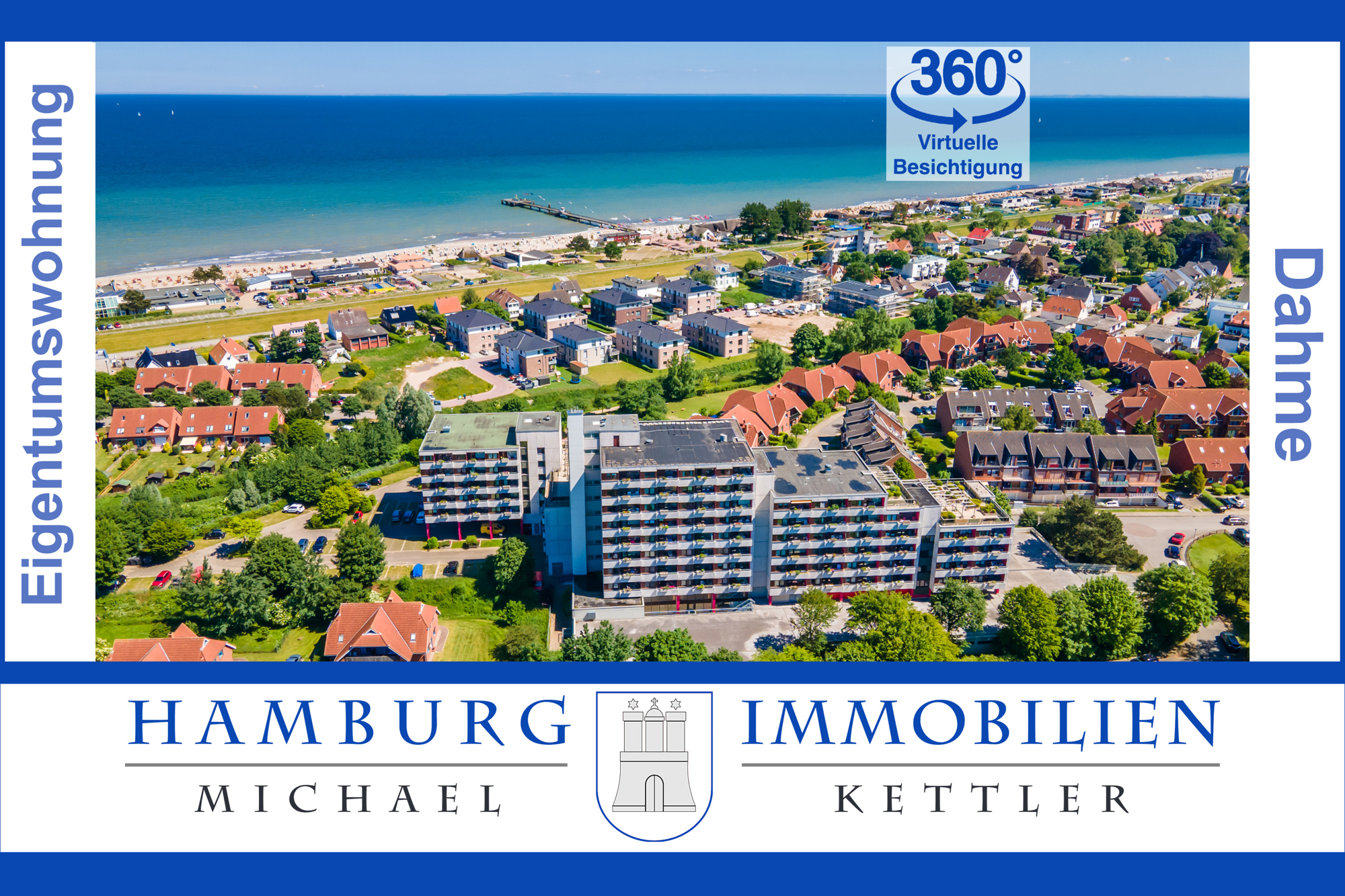 Weitblick, Nachmittagssonne und Sonnenuntergang, 2 Zimmer 47m² Wohnung, 7. OG Berolina 23747 Dahme