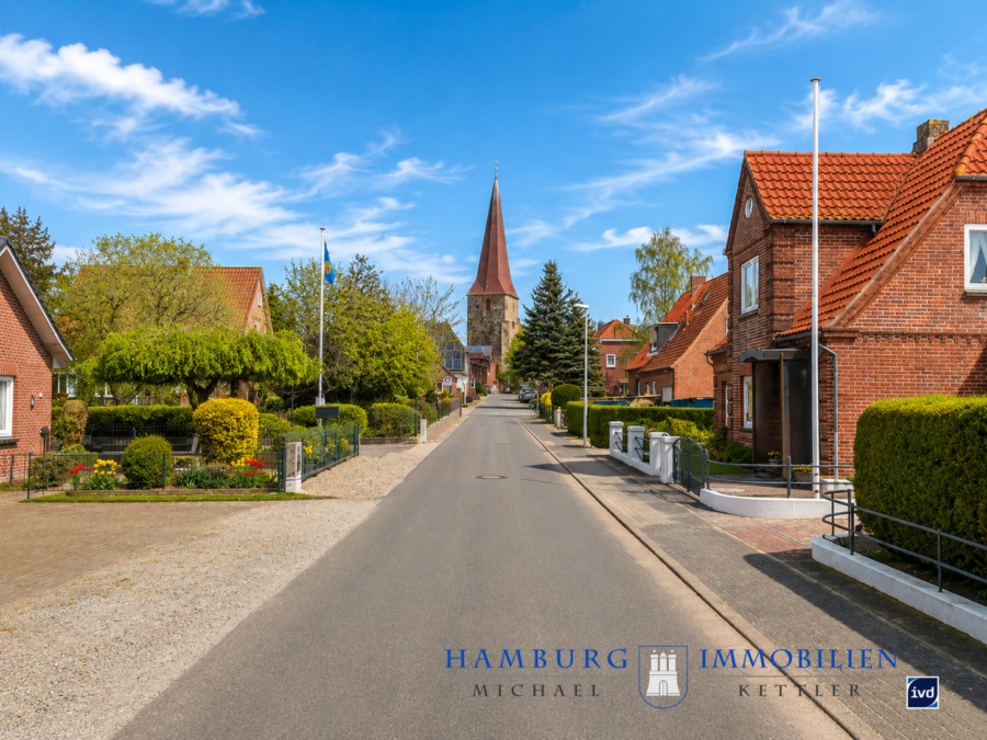 Blick die Straße runter
