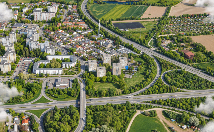 Luftaufnahme Seitenansicht