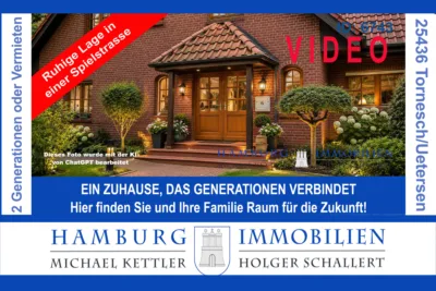 Perfekt für mehrere Generationen oder große Familien in 25436 Uetersen – ca. 391 m² Wohn-/Nutzfläche, 25436 Uetersen/Tornesch, Mehrfamilienhaus