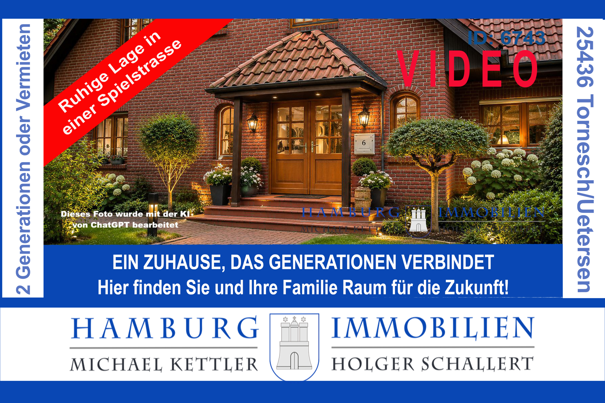 Perfekt für mehrere Generationen oder große Familien in 25436 Uetersen - ca, 391 m² Wohn-/Nutzfläche