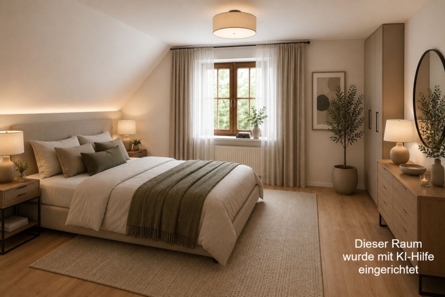 Schlafzimmer mi KI hilfe