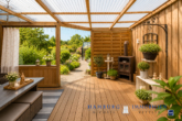 Überdachte Terrasse
